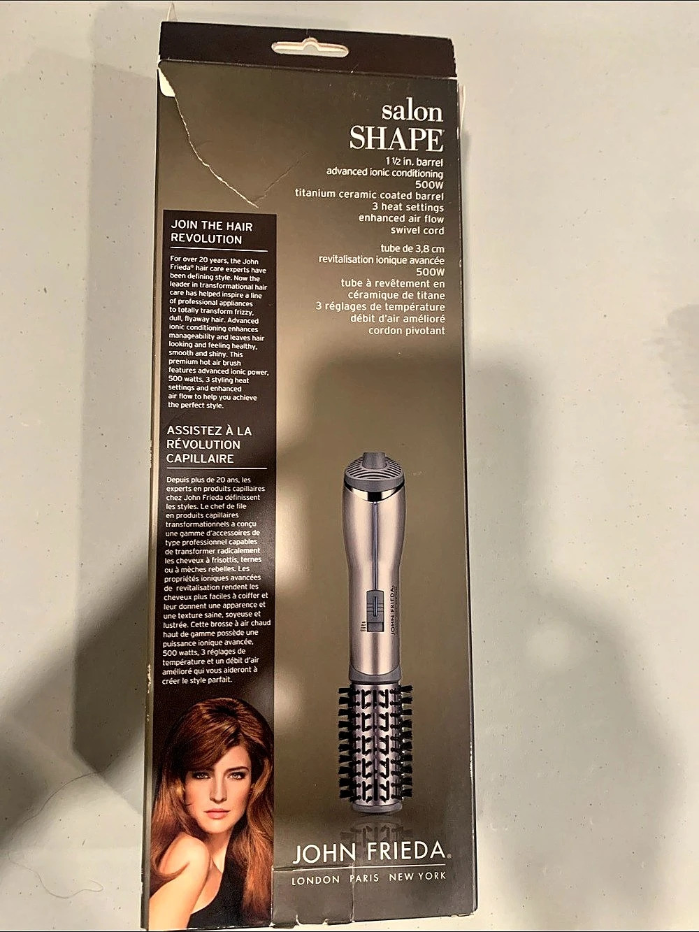 John Frieda Salon Shape Hot Air Brush Hot Air Brush Silver